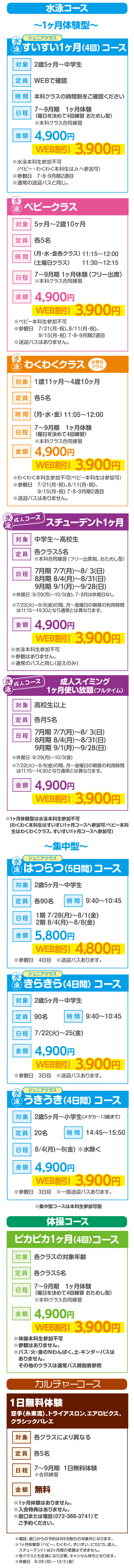 春休み短期水泳・体操教室を開催！参加特典：修了証プレゼント 履正スイミングクラブ