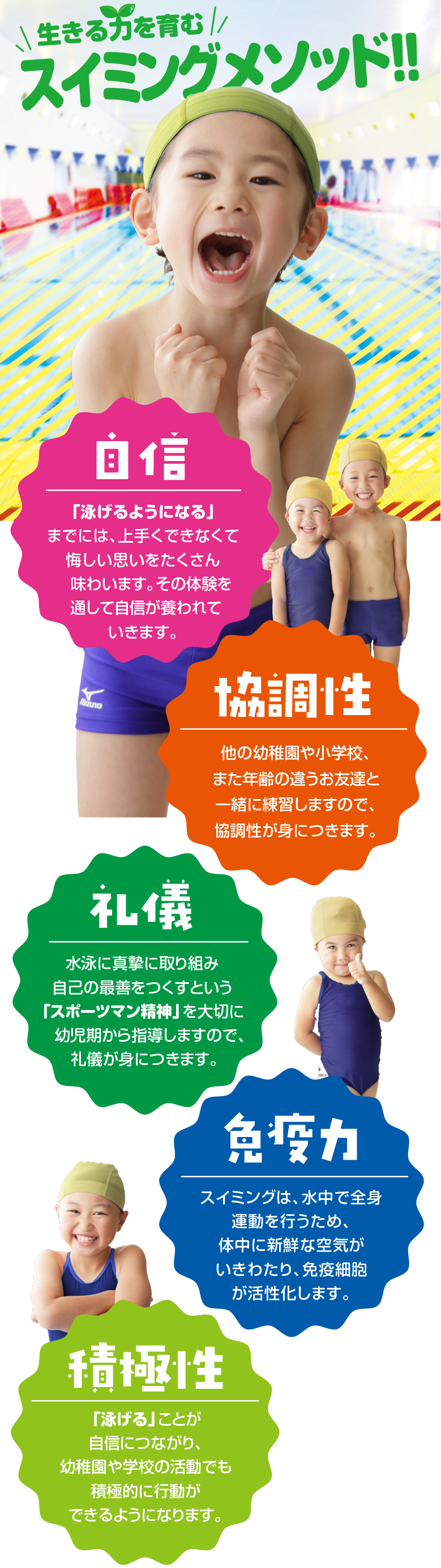 春休み短期水泳・体操教室を開催！参加特典：修了証プレゼント 履正スイミングクラブ